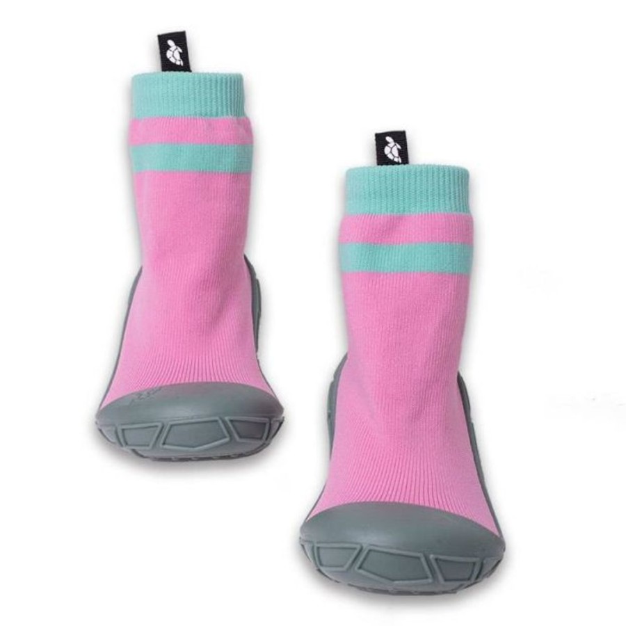 Kids Turtl Tots Water Shoes | Turtl Socks In A Shell Pink