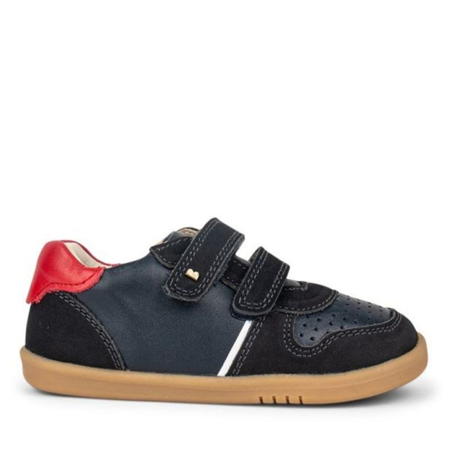 Kids Bobux i-Walk Trainers | Bobux I-Walk Riley Navy Red