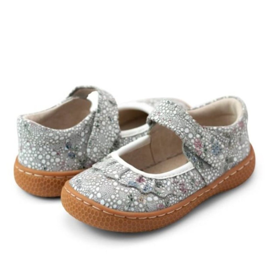 Kids Livie and Luca Party Shoes | Livie And Luca Ruche White Floral