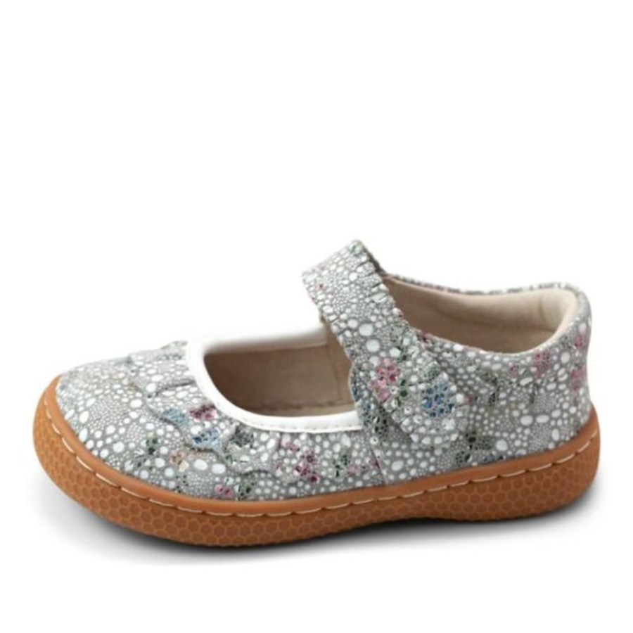 Kids Livie and Luca Party Shoes | Livie And Luca Ruche White Floral