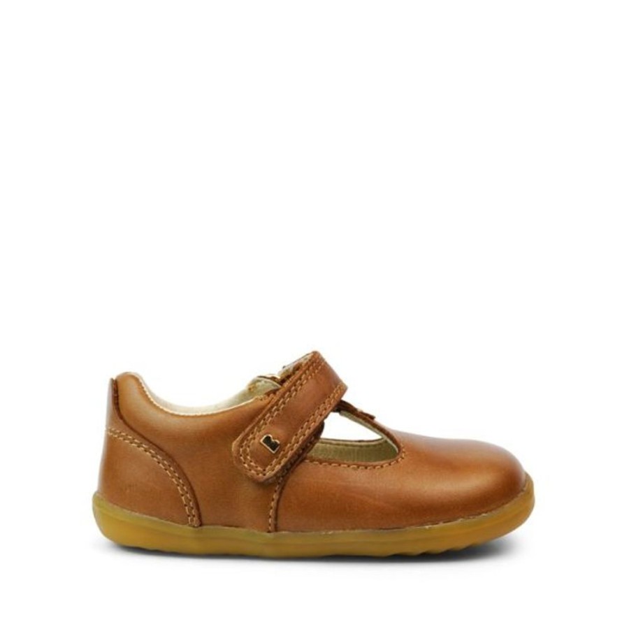 Kids Bobux Step Up Party Shoes | Bobux Su Louise Caramel