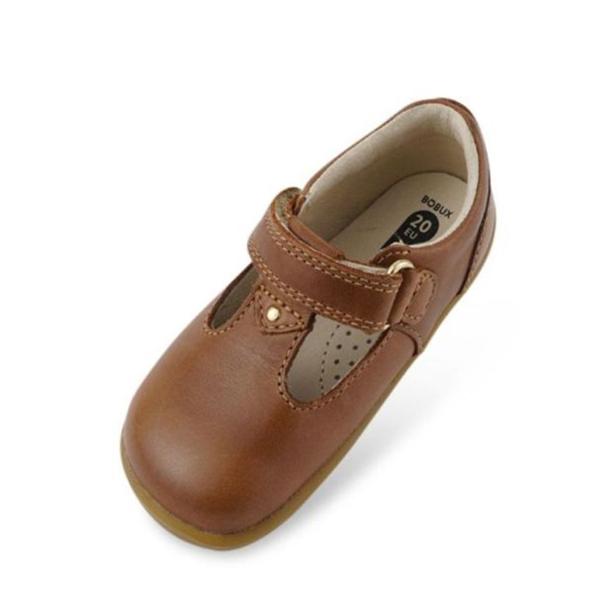 Kids Bobux Step Up Party Shoes | Bobux Su Louise Caramel