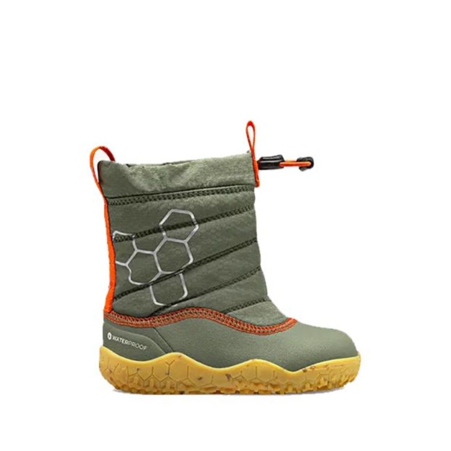 Kids VivoBarefoot Snow Boots | Vivobarefoot Toddlers Lumi Boots Botanical Green