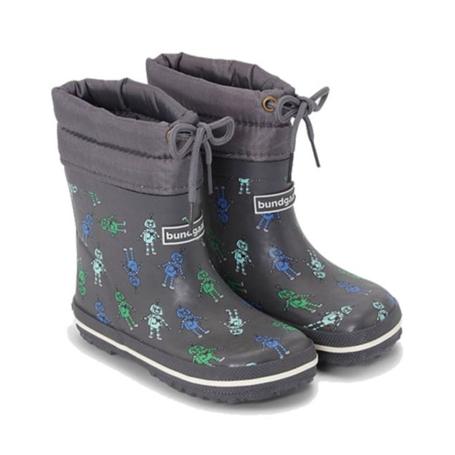 Kids Bundgaard Wellingtons | Bundgaard Cirro Low Warm Wellingtons Robots