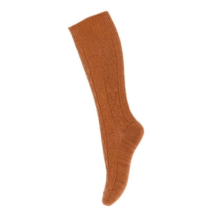 Accessories MP Denmark | Mp Denmark Heavy Knit Wally Superwash Wool Rich Socks Rust