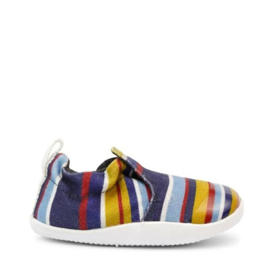 Kids Bobux Step Up Pre-Walkers | Bobux Su Xplorer Scamp Navy Stripe