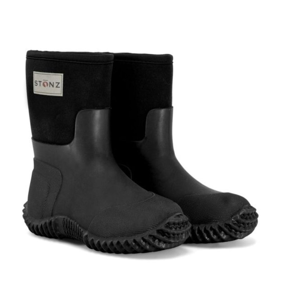 Kids Stonz Wellingtons | Stonz West Boots Black