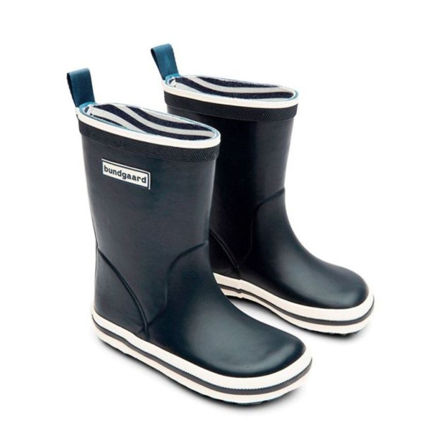 Kids Bundgaard Wellingtons | Bundgaard Kids Classic Charly High Wellingtons Navy