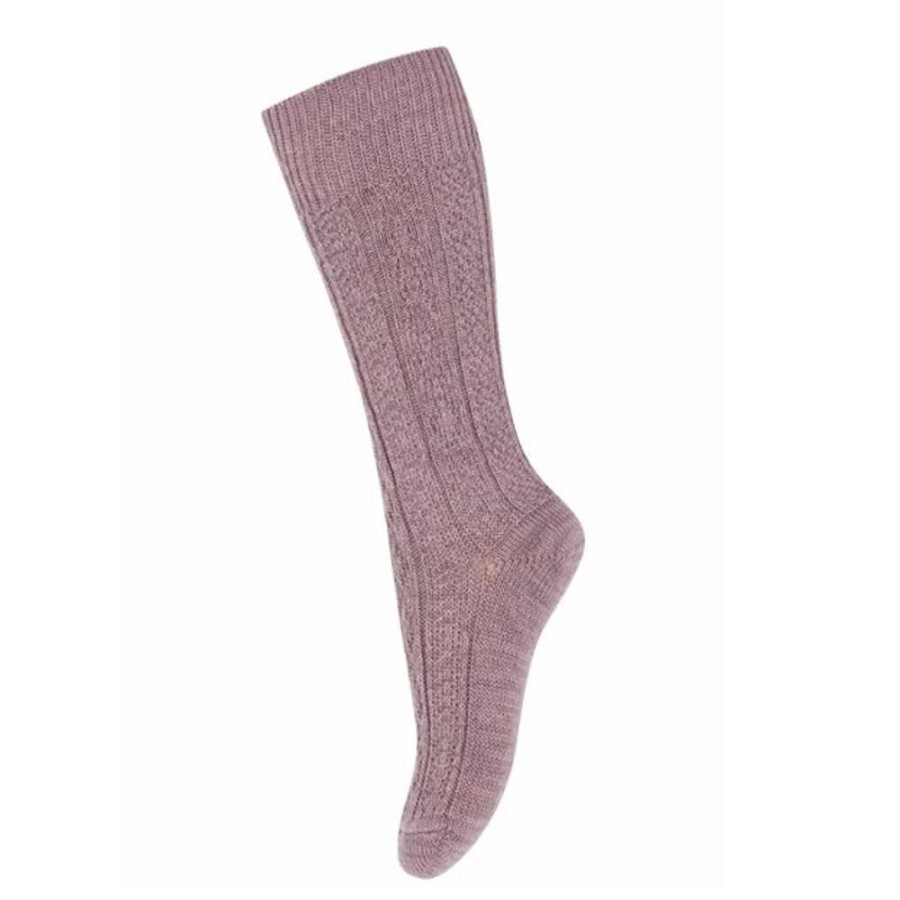 Accessories MP Denmark | Mp Denmark Heavy Knit Wally Superwash Wool Rich Socks Purple Dove