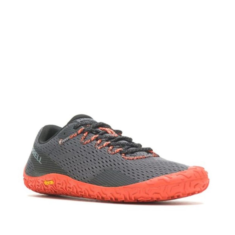 Adults Merrell Trainers | Merrell Men'S Vapour Glove 6 Granite Tangerine