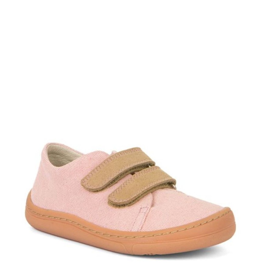 Kids Froddo Trainers | Froddo Organic Cotton Vegan Velcro Sneakers Pink