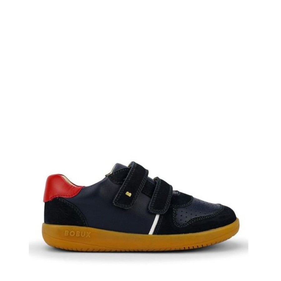 Kids Bobux Kid+ Trainers | Bobux Kid+ Riley Navy Red