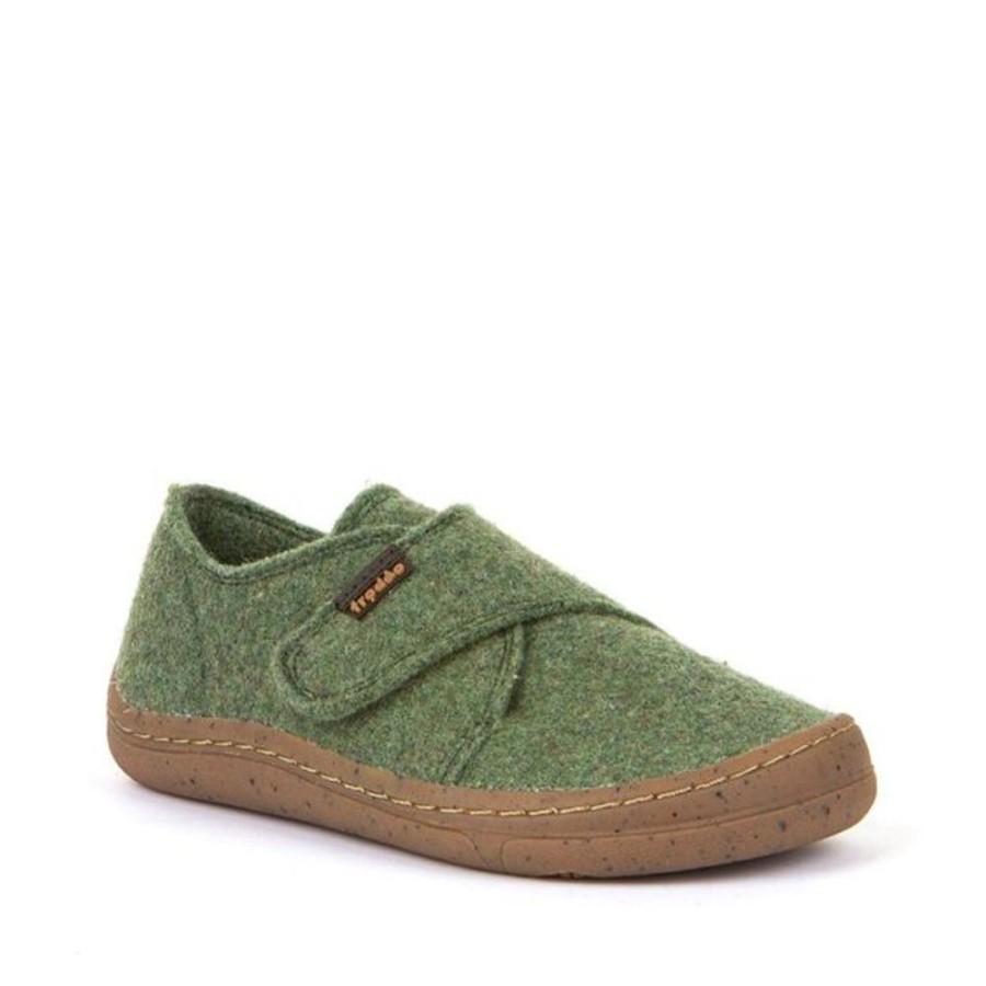 Kids Froddo Slippers | Froddo Barefoot Wool Slippers Green