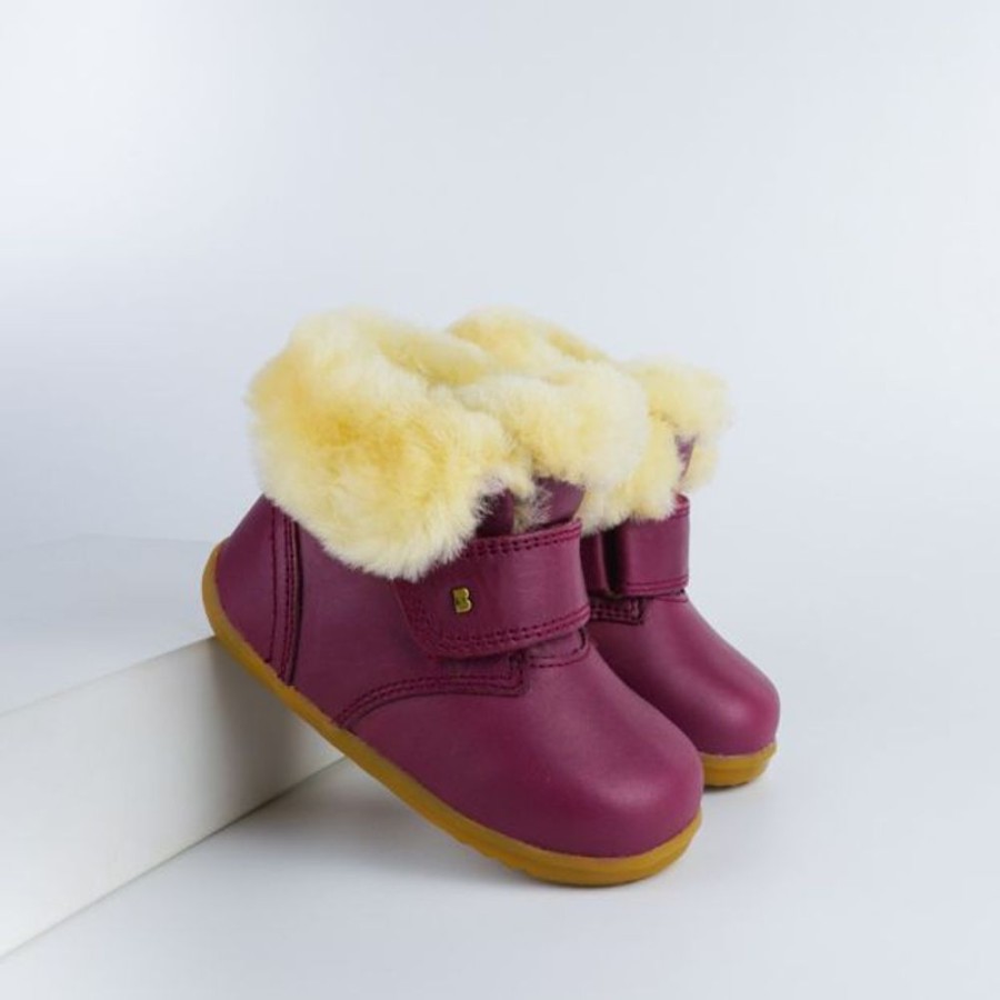 Kids Bobux Step Up Boots | Bobux Su Desert Arctic Boot Boysenberry