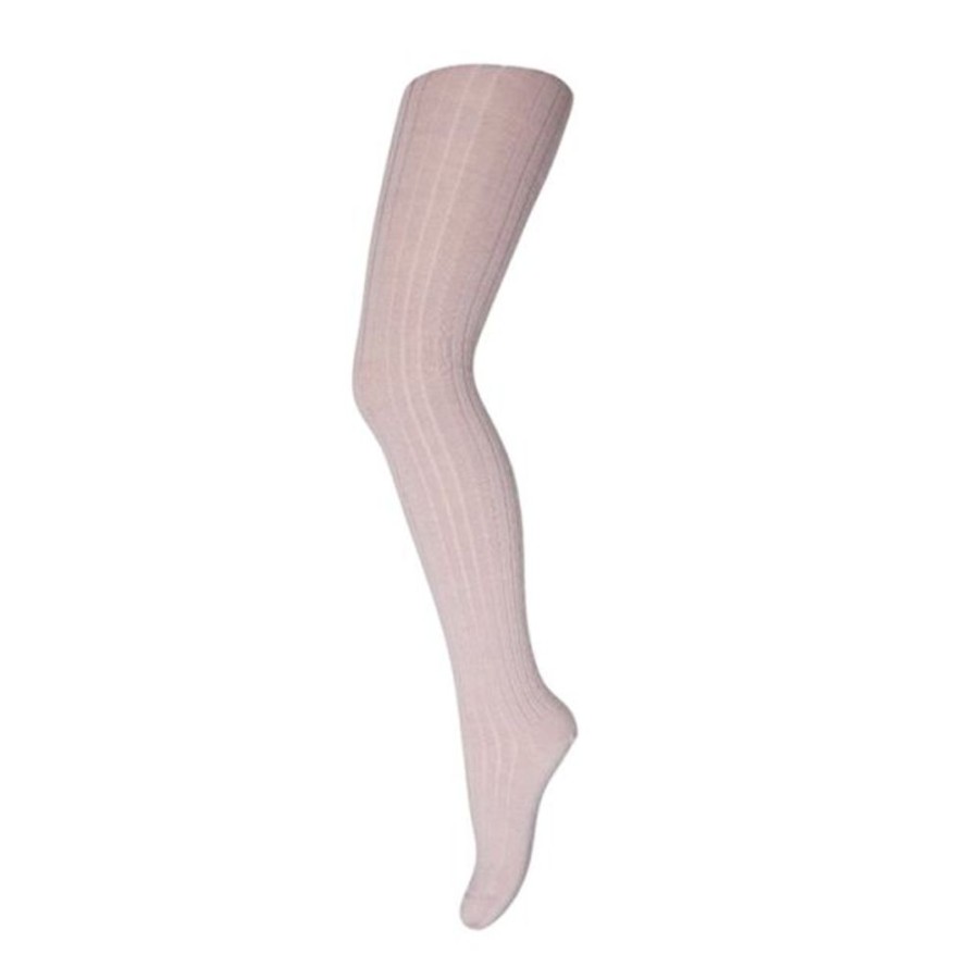 Accessories MP Denmark | Mp Denmark Wool Rib Tights Wood Rose