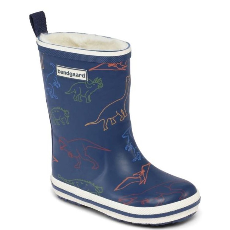 Kids Bundgaard Wellingtons | Bundgaard Classic Charly High Winter Wellingtons Dinosaur