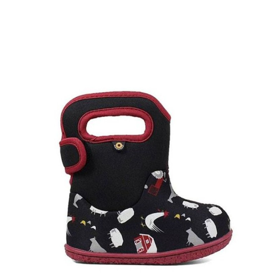 Kids Bogs Boots | Baby Bogs Farm Black Multi