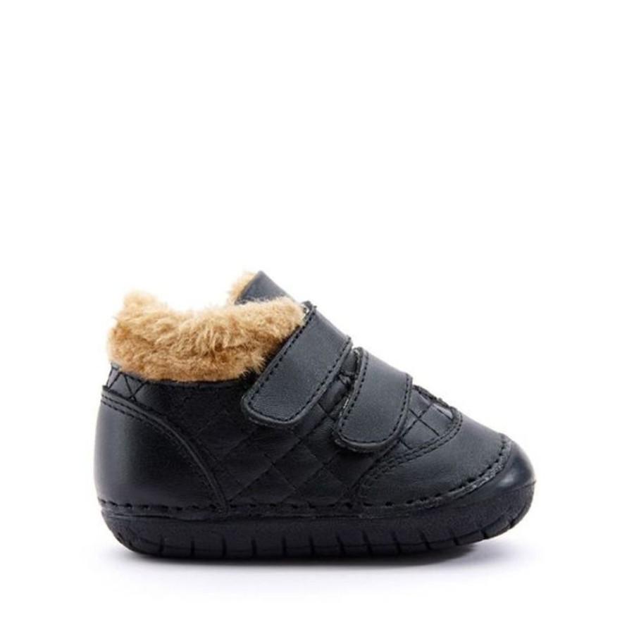 Kids Old Soles Pre-Walkers | Old Soles Quilty Bear Pave Boot Black