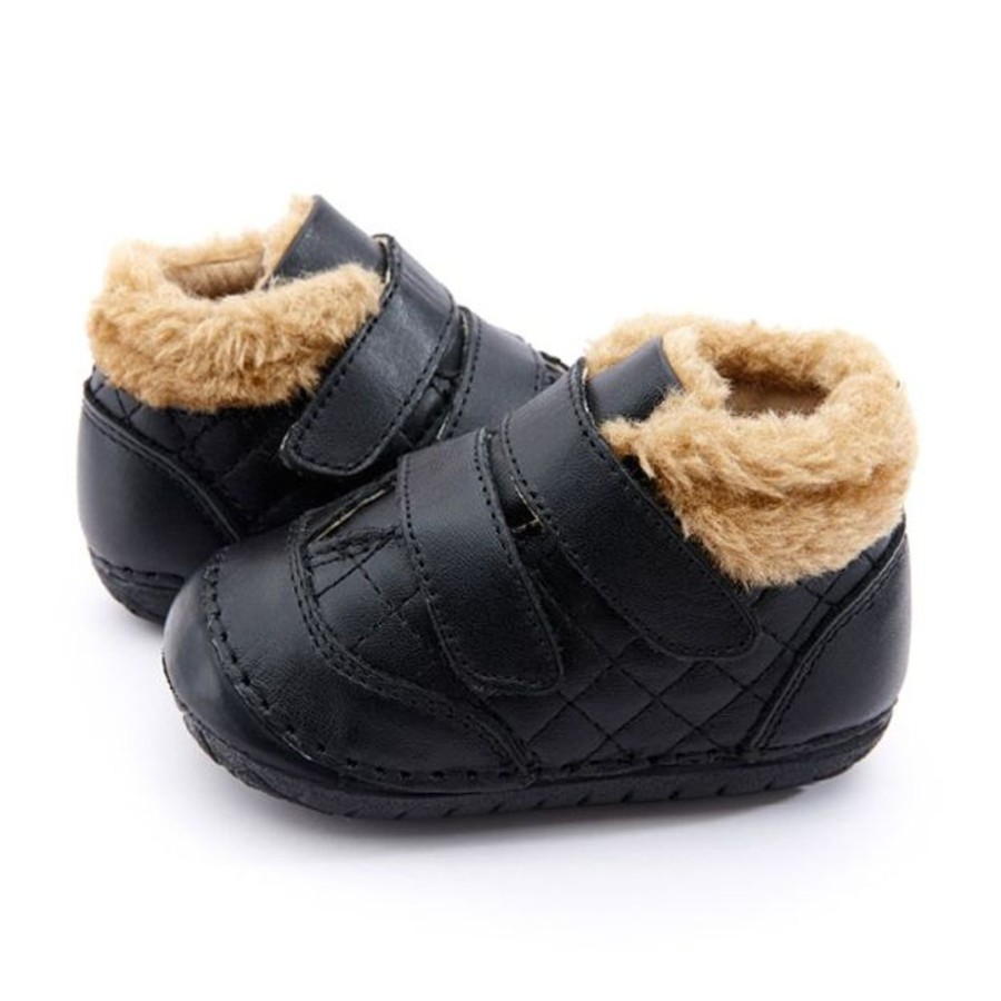 Kids Old Soles Pre-Walkers | Old Soles Quilty Bear Pave Boot Black