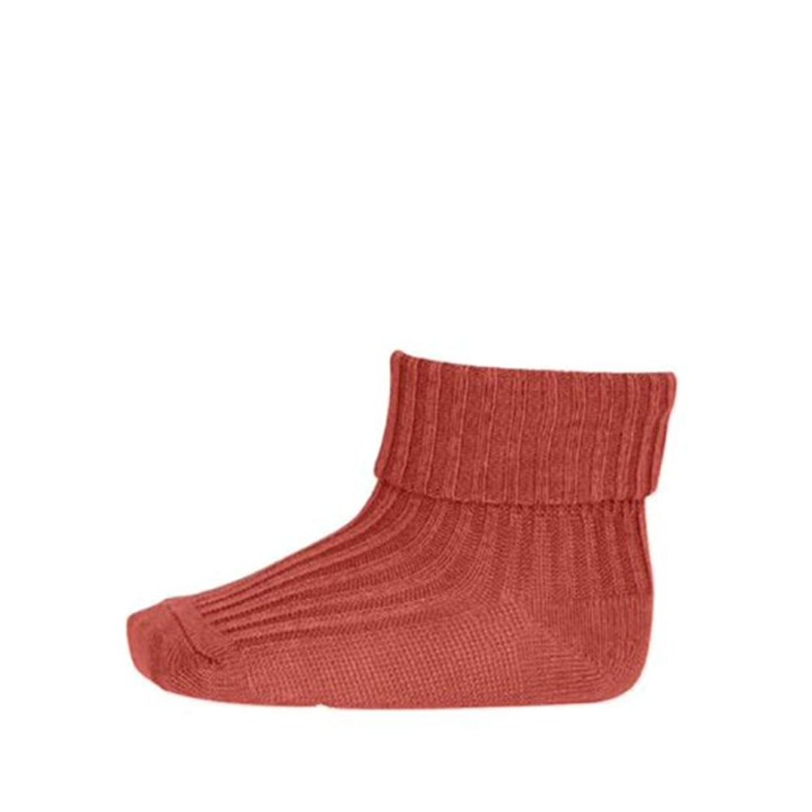 Accessories MP Denmark | Mp Denmark Wool Rib Socks Canyon Rose