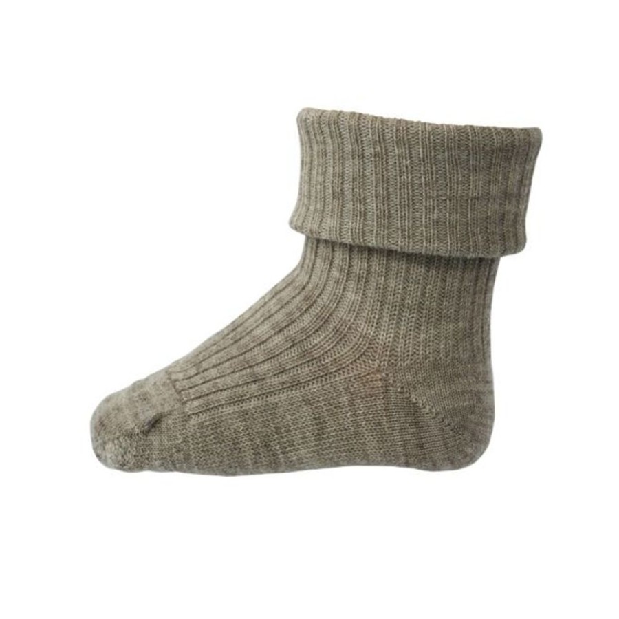 Accessories MP Denmark | Mp Denmark Wool Rib Socks Light Brown