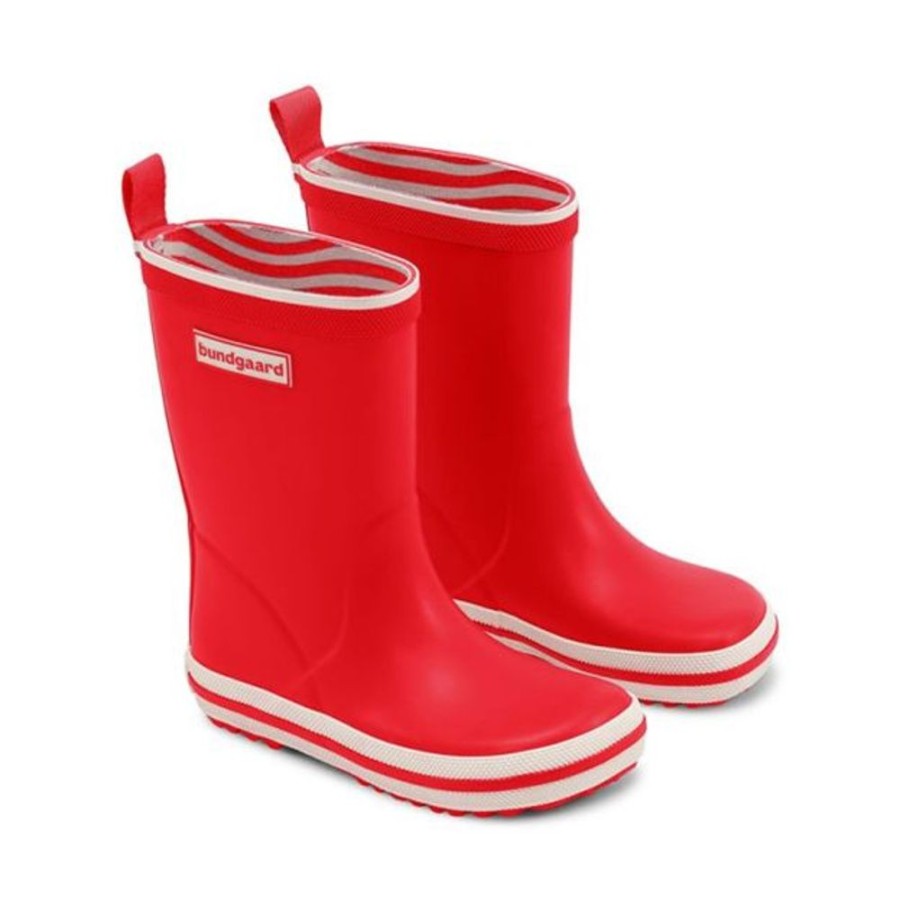 Kids Bundgaard Wellingtons | Bundgaard Kids Classic Charly High Wellingtons Red