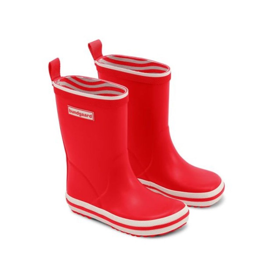 Kids Bundgaard Wellingtons | Bundgaard Kids Classic Charly High Wellingtons Red