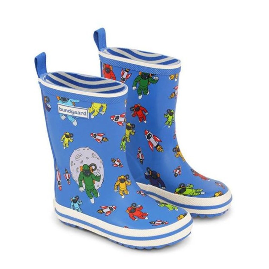 Kids Bundgaard Wellingtons | Bundgaard Kids Classic Charly High Wellingtons Astronaut