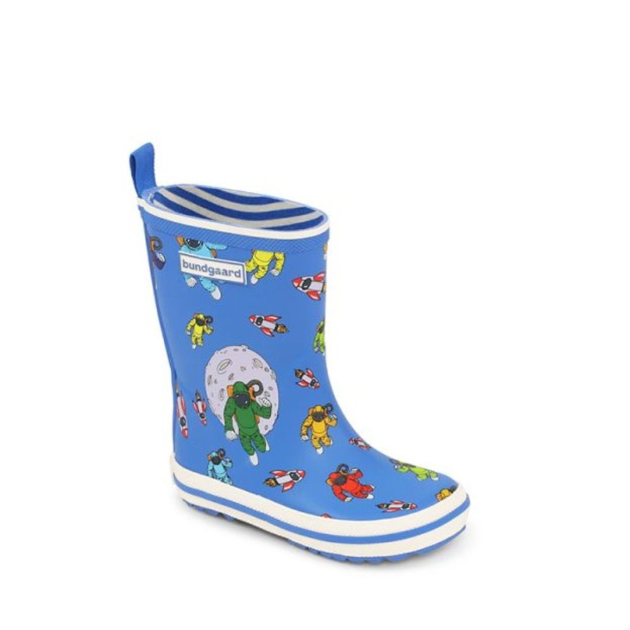 Kids Bundgaard Wellingtons | Bundgaard Kids Classic Charly High Wellingtons Astronaut