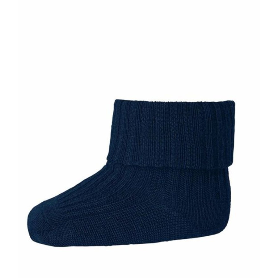 Accessories MP Denmark | Mp Denmark Wool Rib Socks Navy