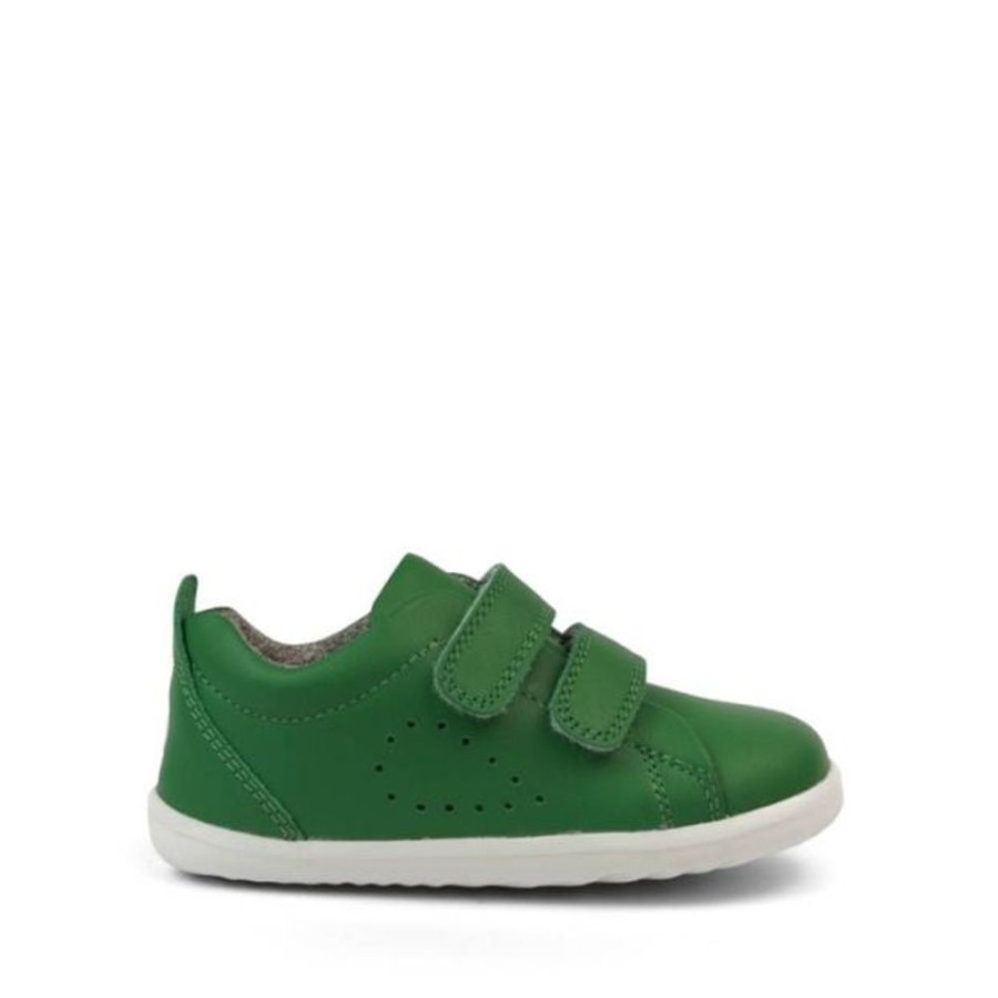 Kids Bobux Step Up Trainers | Bobux Su Grass Court Emerald