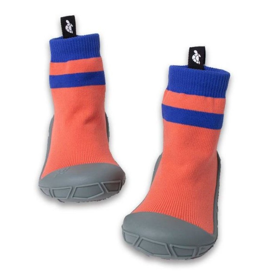 Kids Turtl Tots Water Shoes | Turtl Socks In A Shell Coral