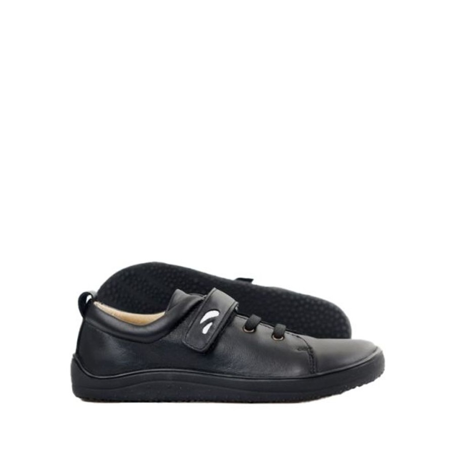 Kids Tikki School | Tikki Kids Harlequin Leather Shoes All Black