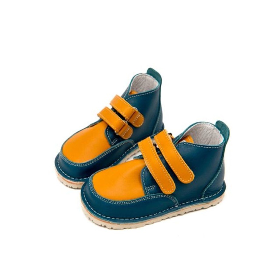 Kids Zeazoo Shoes | Zeazoo Kids Fox Boots Blue Camel