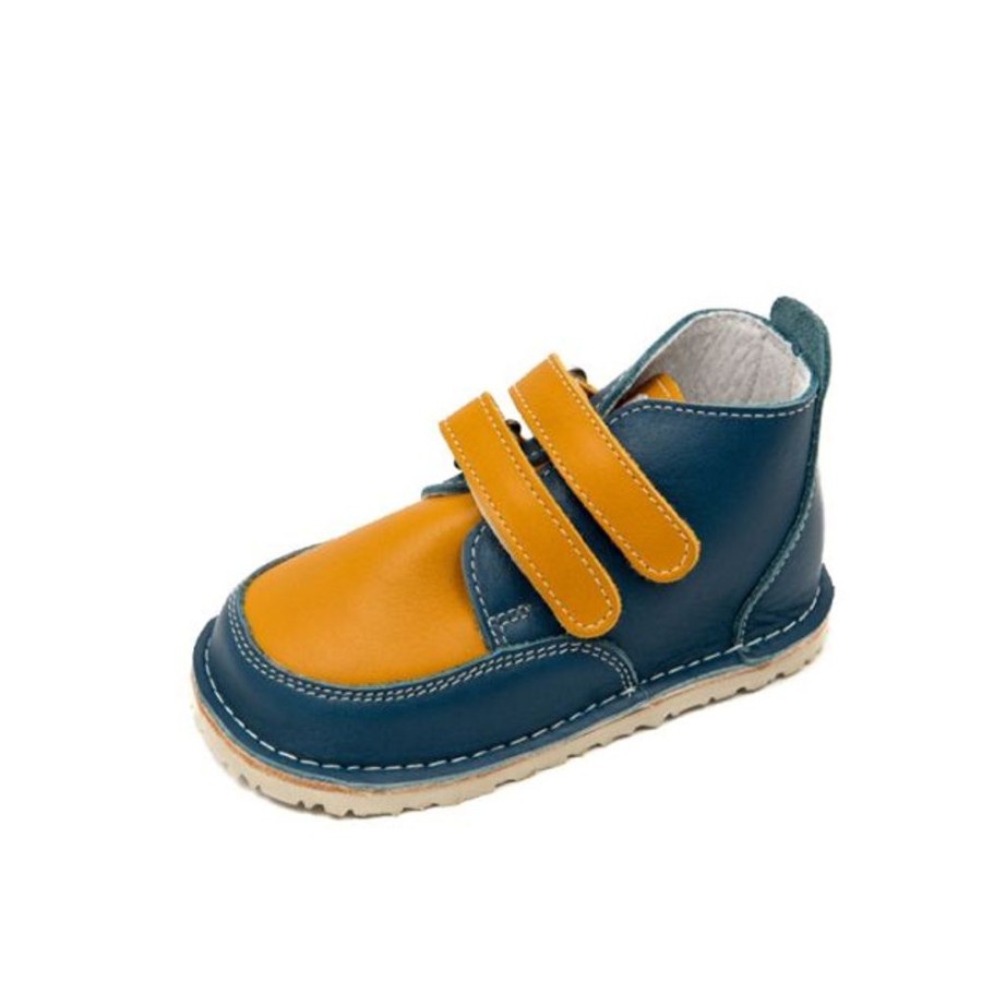 Kids Zeazoo Shoes | Zeazoo Kids Fox Boots Blue Camel