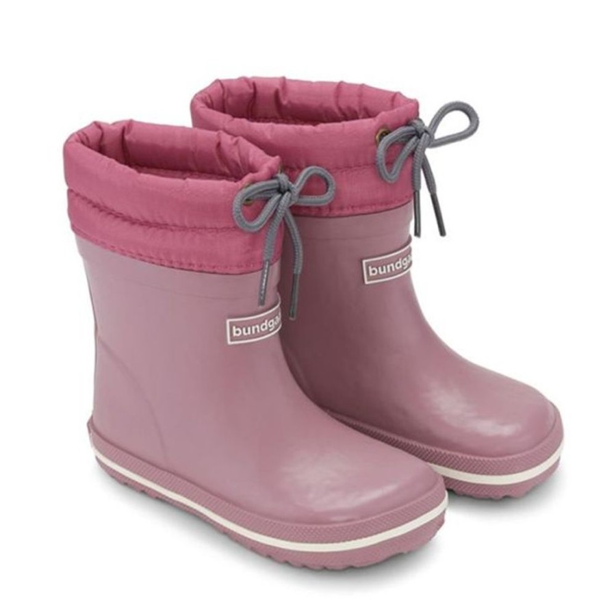 Kids Bundgaard Wellingtons | Bundgaard Cirro Low Warm Wellingtons Dark Rose