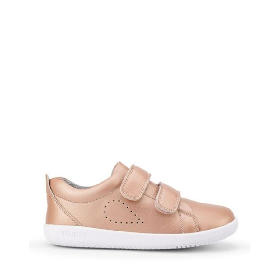 Kids Bobux Kid+ Trainers | Bobux Kid+ Grass Court Rose Gold