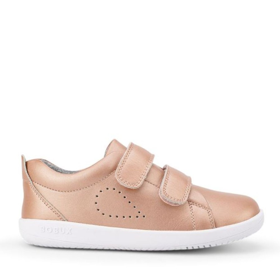 Kids Bobux Kid+ Trainers | Bobux Kid+ Grass Court Rose Gold