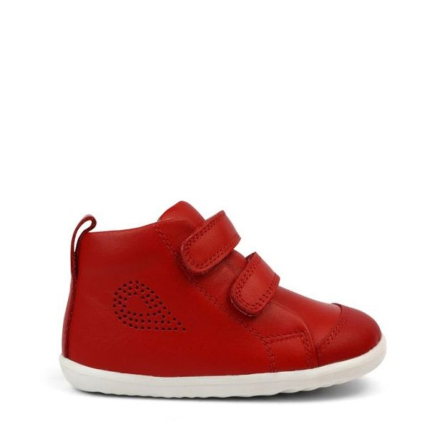 Kids Bobux Step Up Trainers | Bobux Su Hi Court Red