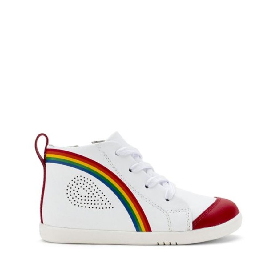 Kids Bobux i-Walk Boots | Bobux I-Walk Alley-Oop Boot Rainbow Red