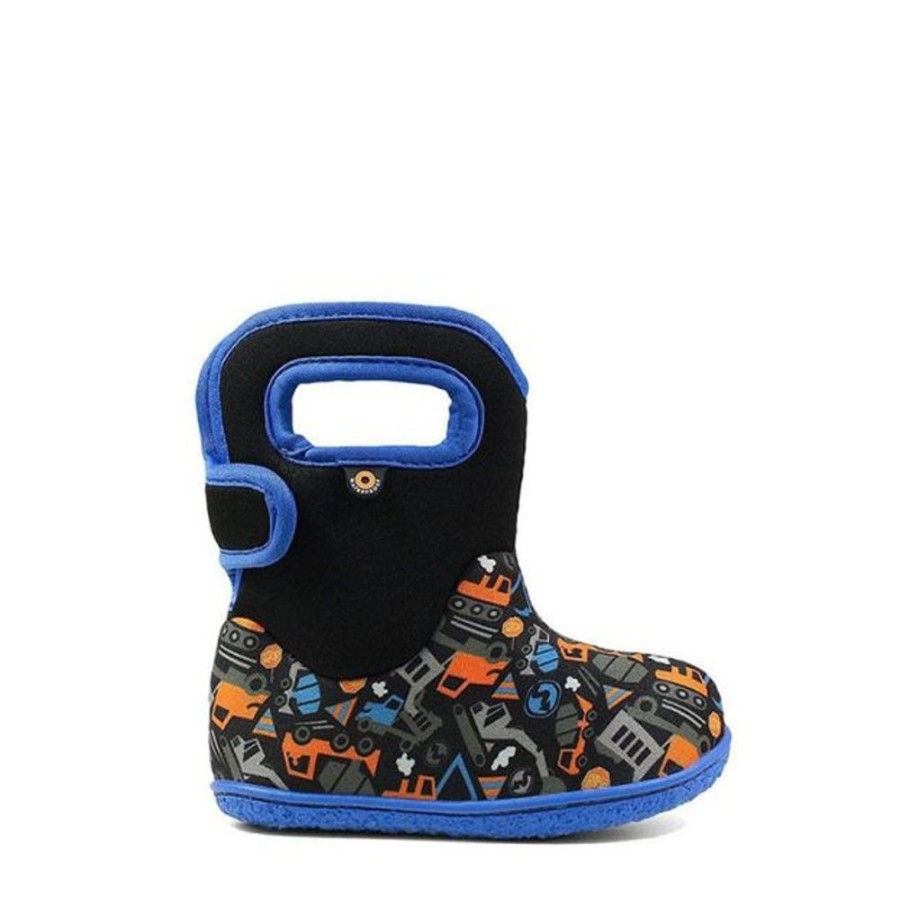 Kids Bogs Boots | Baby Bogs Construction Black Multi