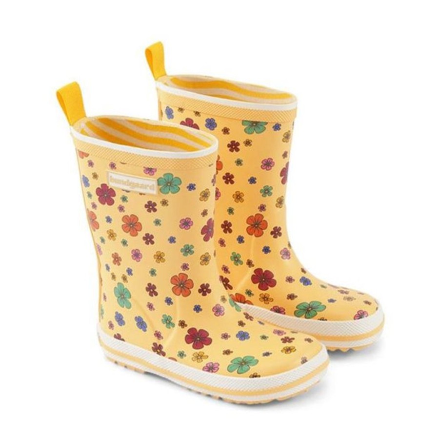 Kids Bundgaard Wellingtons | Bundgaard Kids Classic Charly High Wellingtons Cosmos Flower