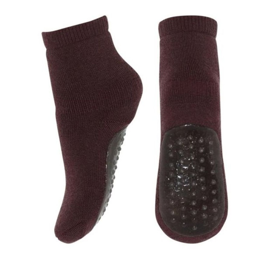 Kids MP Denmark Slippers | Mp Denmark Wool Rich Slipper Socks Grape