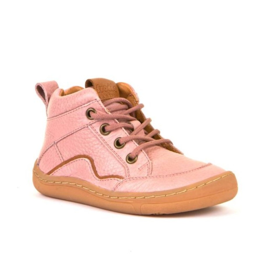 Kids Froddo Boots | Froddo Barefoot Lace Up Boot Pink