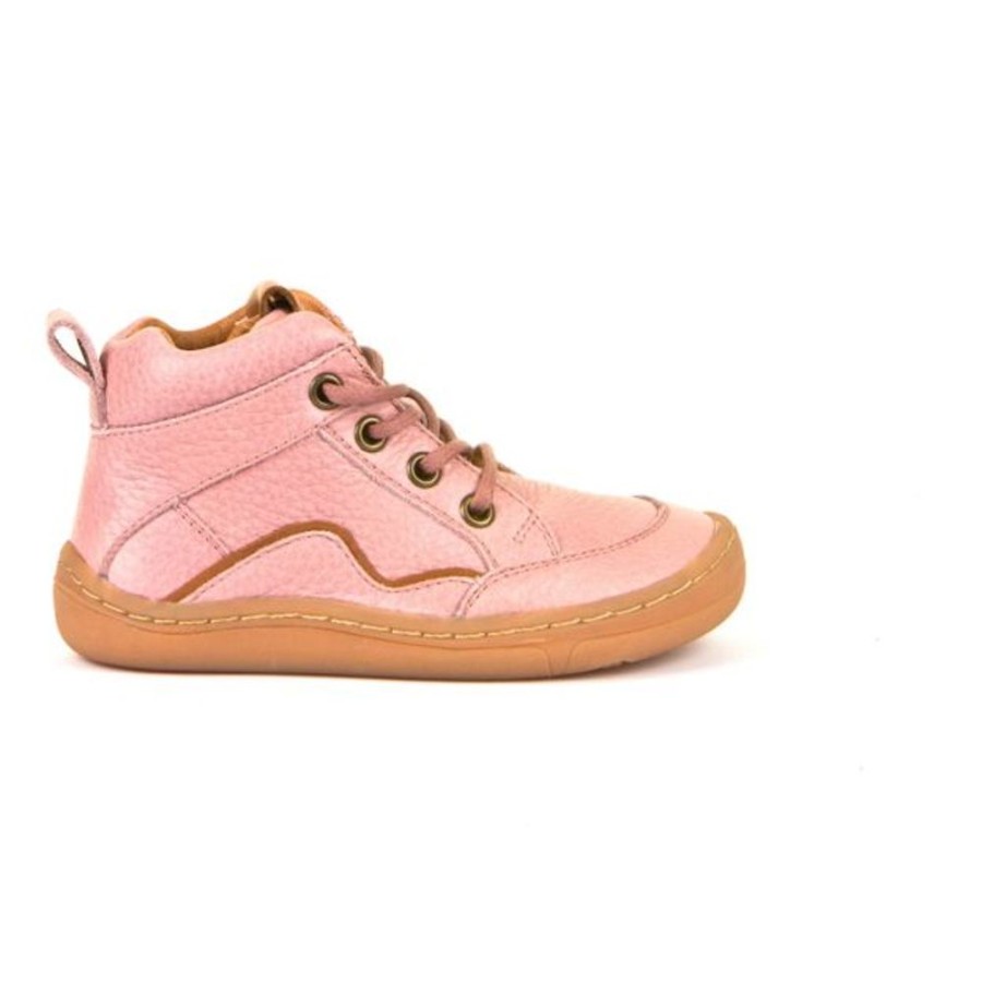 Kids Froddo Boots | Froddo Barefoot Lace Up Boot Pink