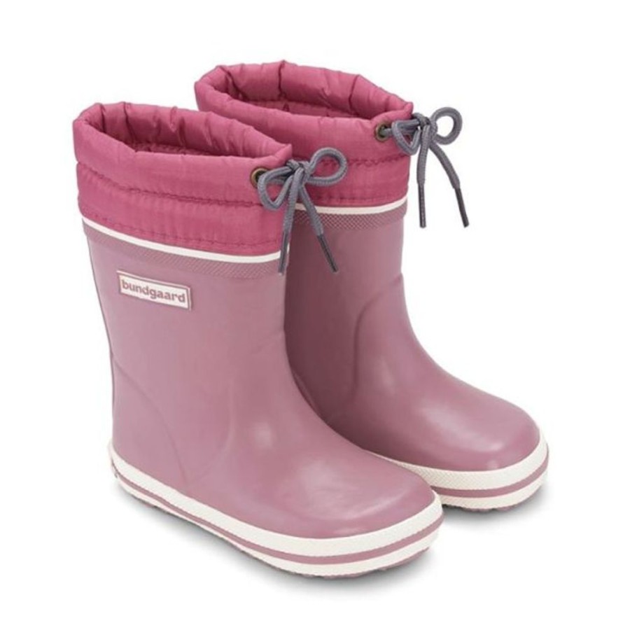 Kids Bundgaard Wellingtons | Bundgaard Cirro High Warm Wellingtons Dark Rose