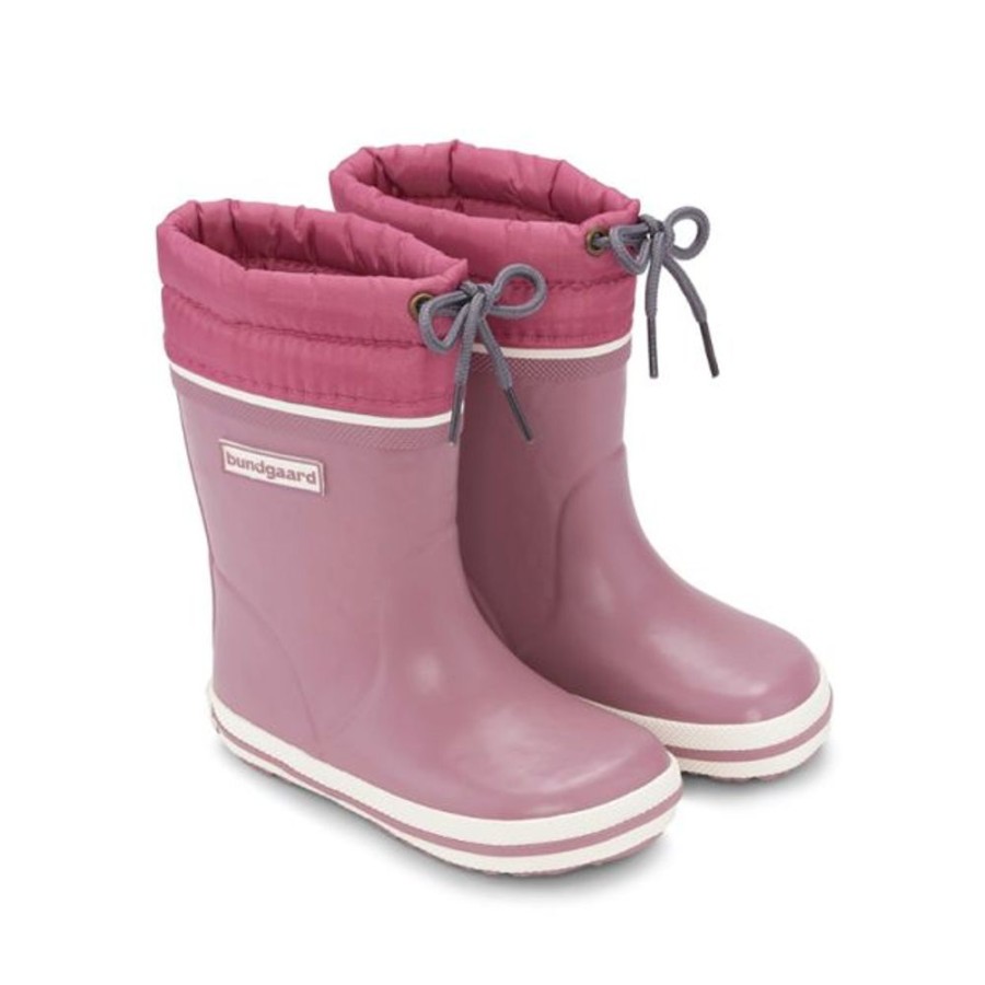 Kids Bundgaard Wellingtons | Bundgaard Cirro High Warm Wellingtons Dark Rose