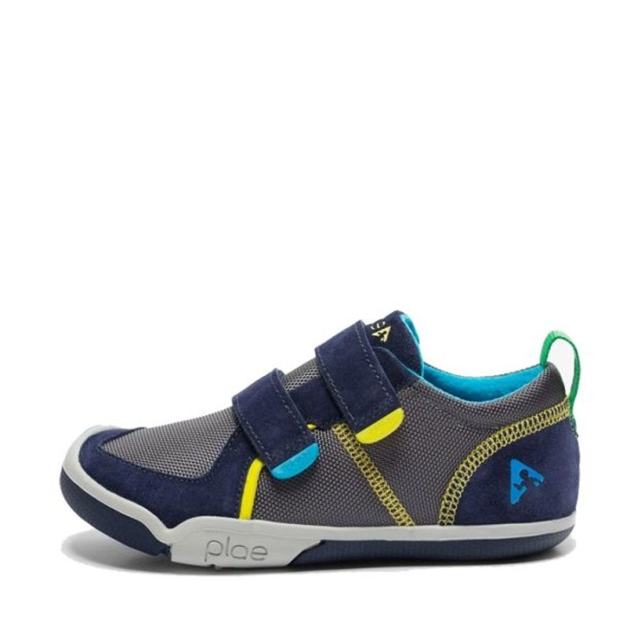 Kids Plae Trainers | Plae Ty Navy Steel