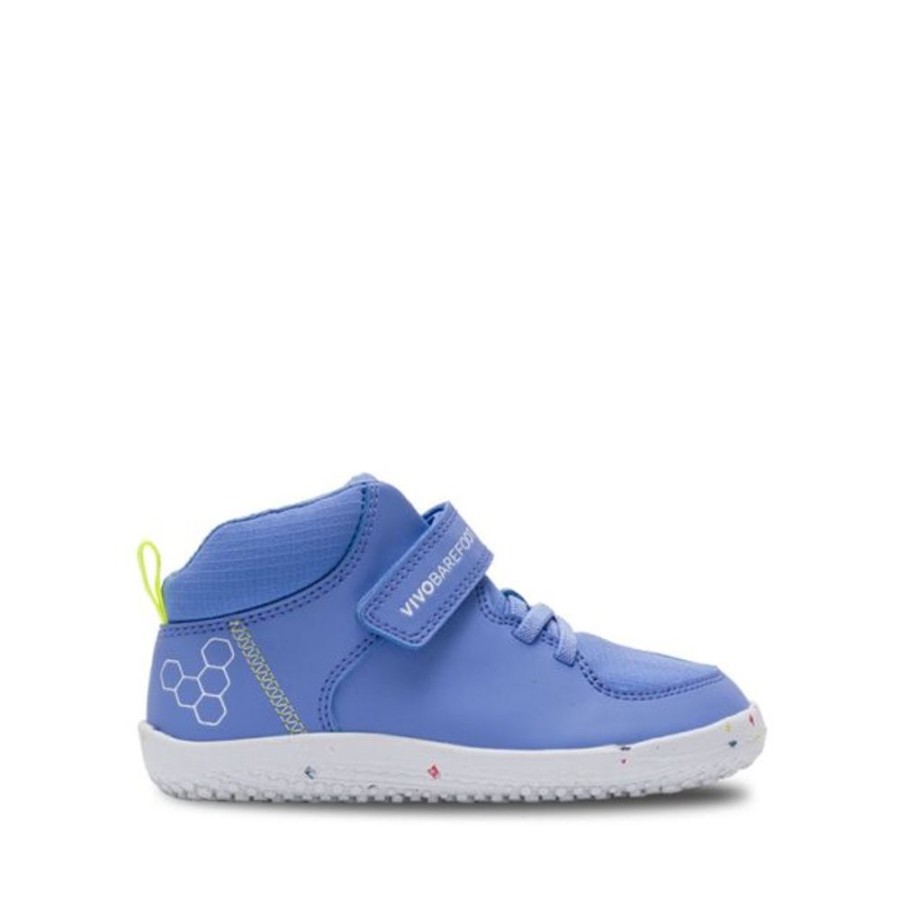 Kids VivoBarefoot Walking Boots | Vivobarefoot Kids Ludo Hi Boots Vivid Blue