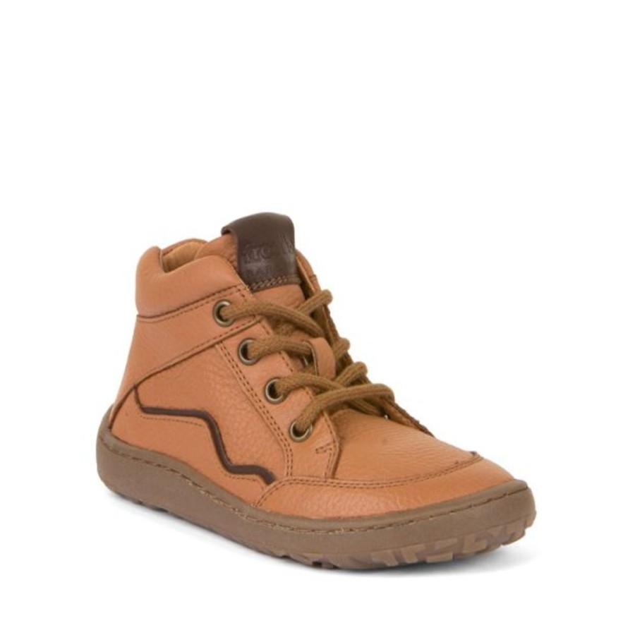 Kids Froddo Boots | Froddo Barefoot Lace Up Boot Cognac